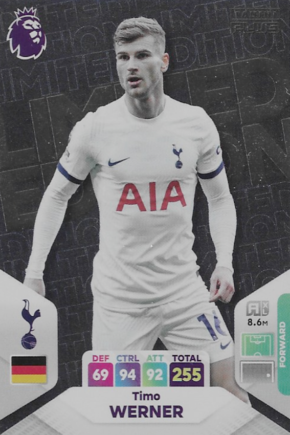 Timo Werner Limited Edition Trading Card - Adrenalyn XL 2024 Premier League (Panini)