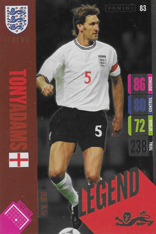 Tony Adams Legend Card Number 83 - Adrenalyn XL 2024 England Tournament Edition by Panini