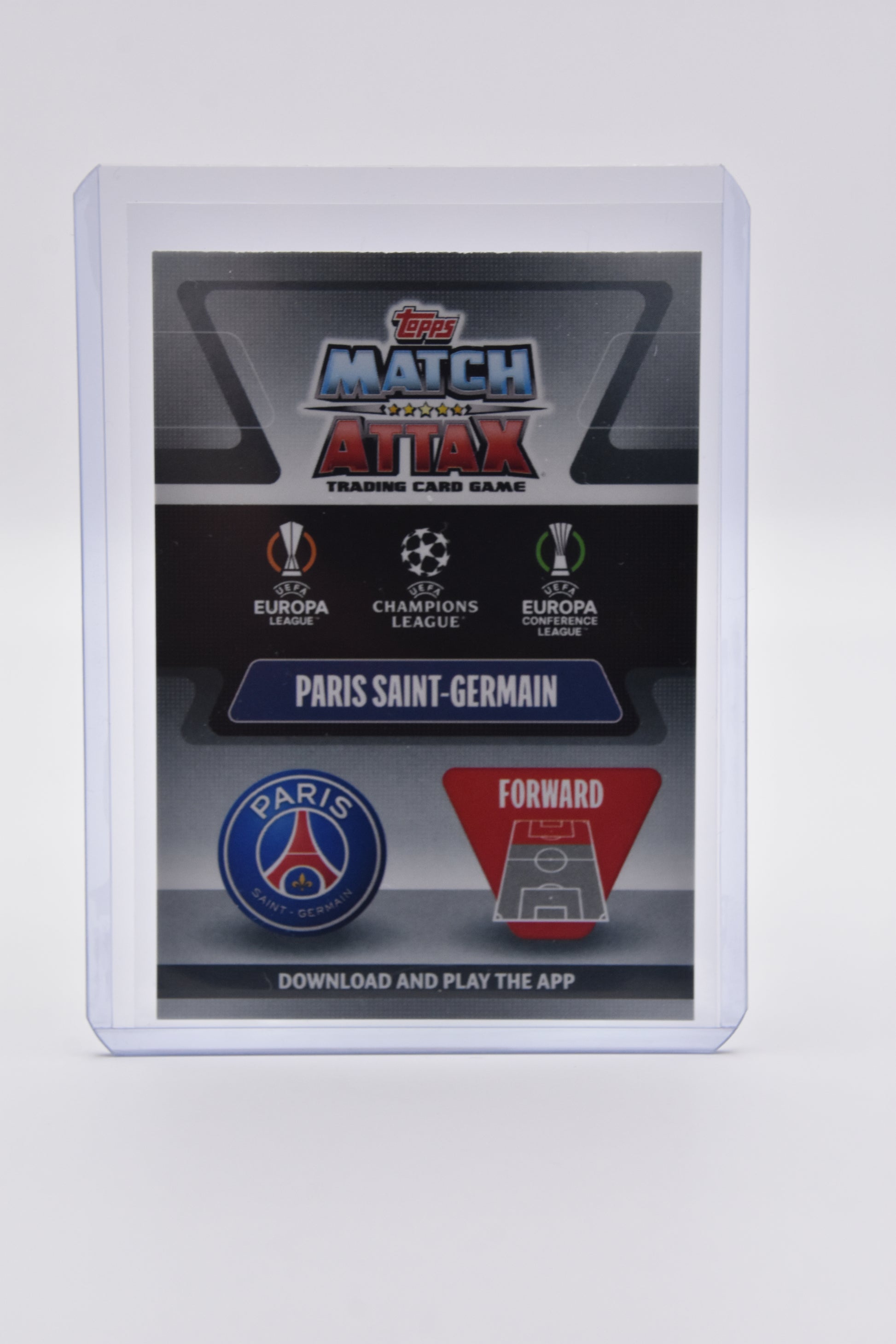 Topps Match Attax Extra 2021/22 Lionel Messi PSG Out Of This World Foil Card back