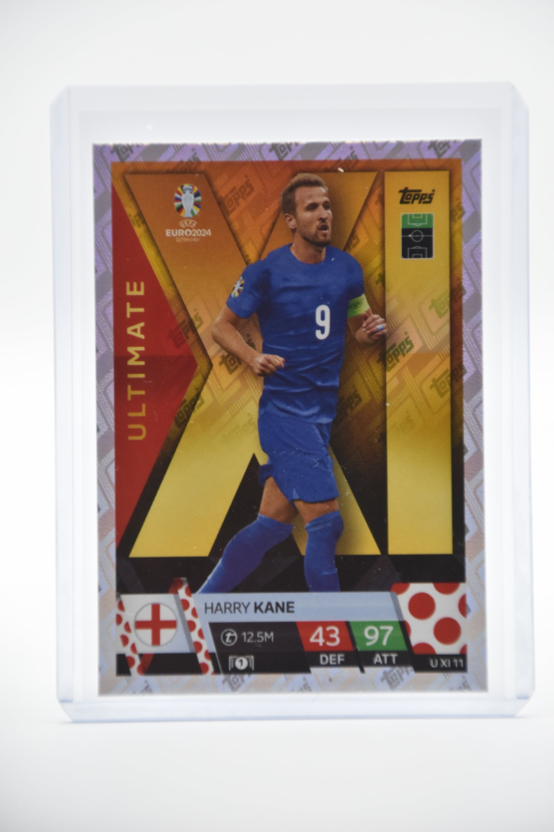 Topps Match Attax UEFA Euro 2024 Harry Kane England Ultimate XI UX I 11 front