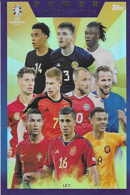 Topps Match Attax Euro 2024 POWER LIMITED EDITION Card LE1