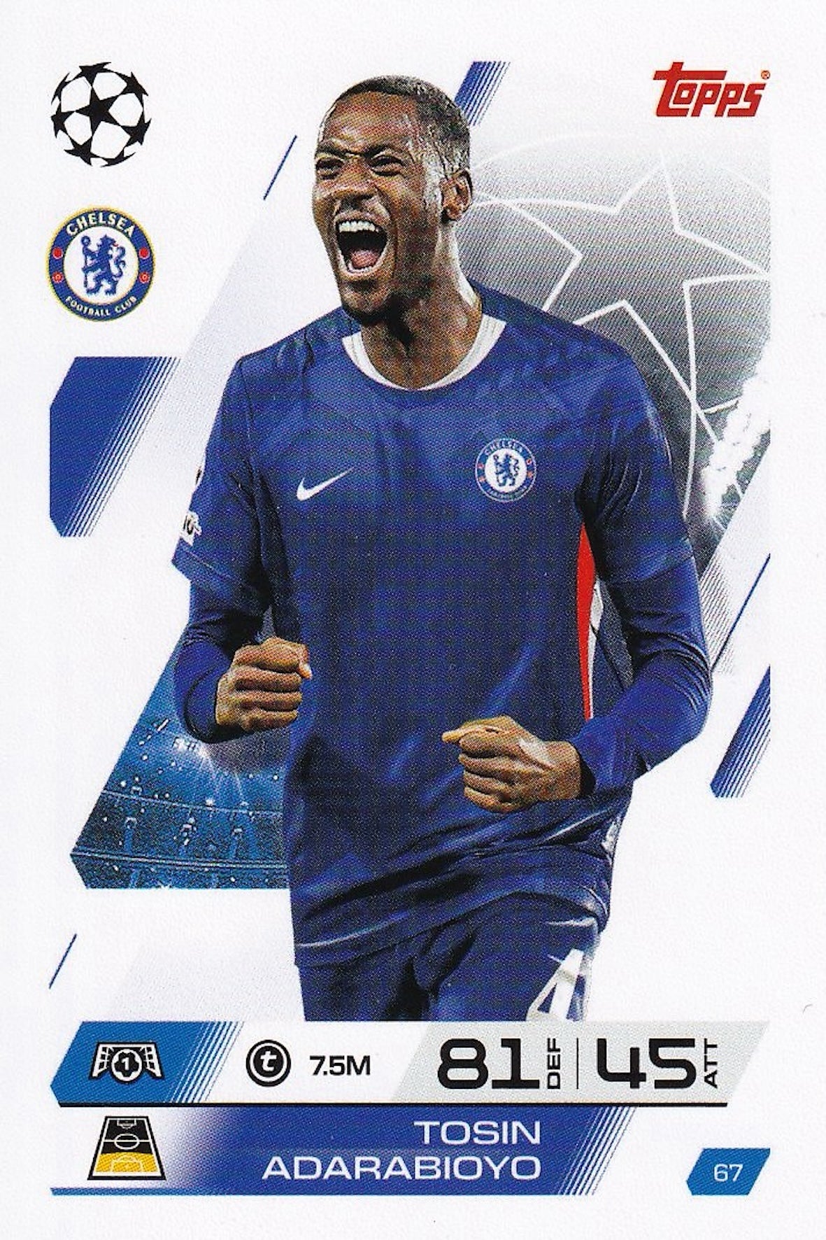Tosin Adaraabioyo Base Card #67 - Topps Match Attax 25/26 (2025/2026) Chelsea
