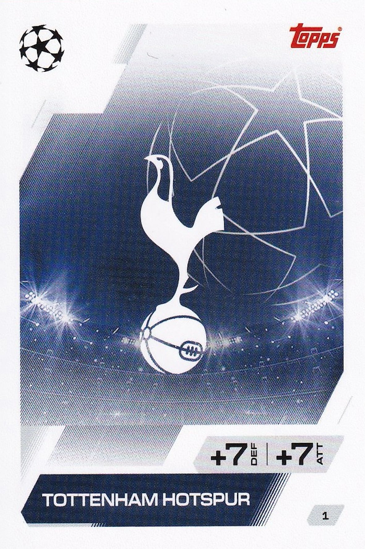 Tottenham Hotspur Club Badge/Crest Card #1 - Topps Match Attax 25/26 (2025/2026) Spurs