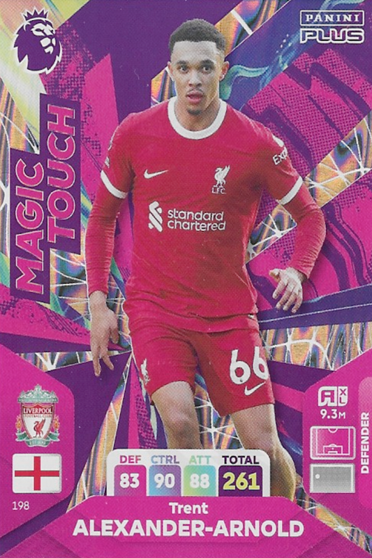 Trent Alexander-Arnold Magic Touch Card No #198 - Adrenalyn XL Panini PLUS 2024 Premier League