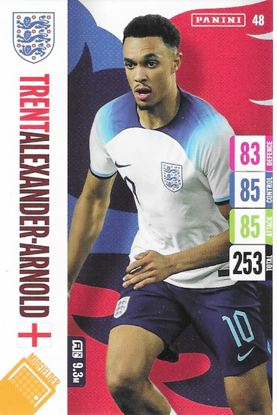 Trent Alexander Arnold Base Card Number 48 - Adrenalyn XL 2024 England Tournament Edition by Panini