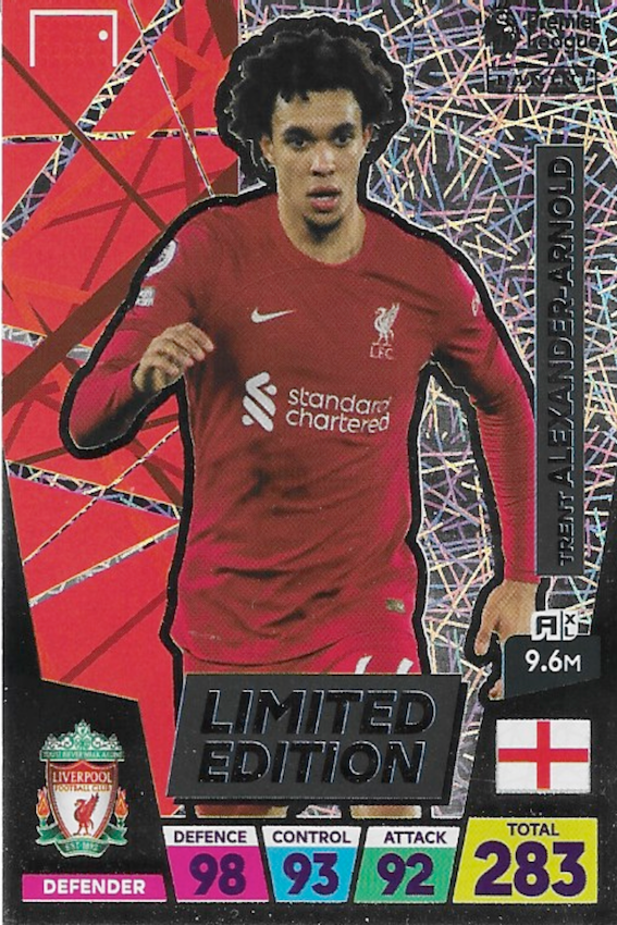 Trent Alexander Arnold Limited Edition Card - Premier League Adrenalyn XL 2023 by Panini