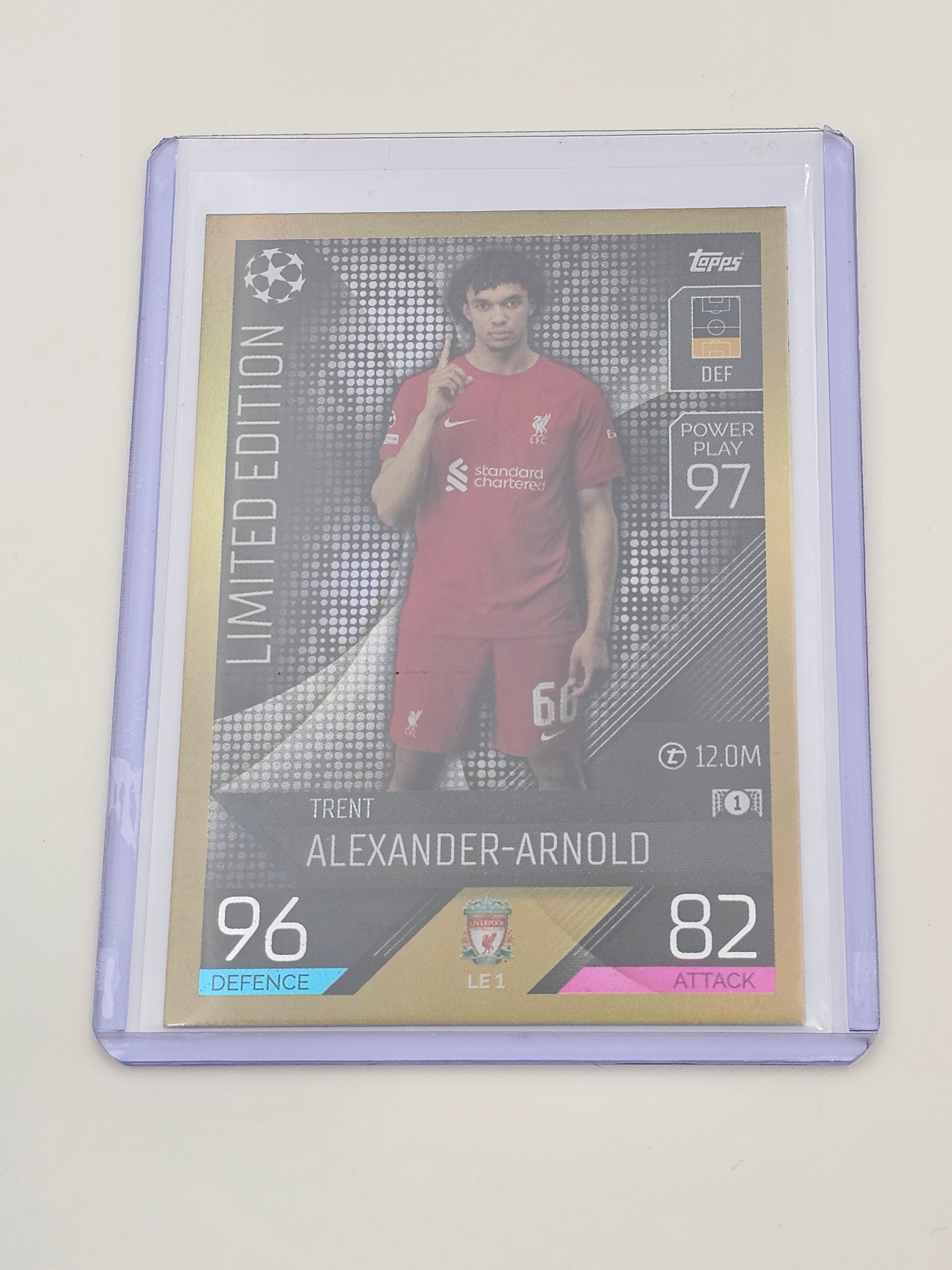 Trent Alexander-Arnold LIMITED EDITION Card, Topps Match Attax 2022/2023 LE1