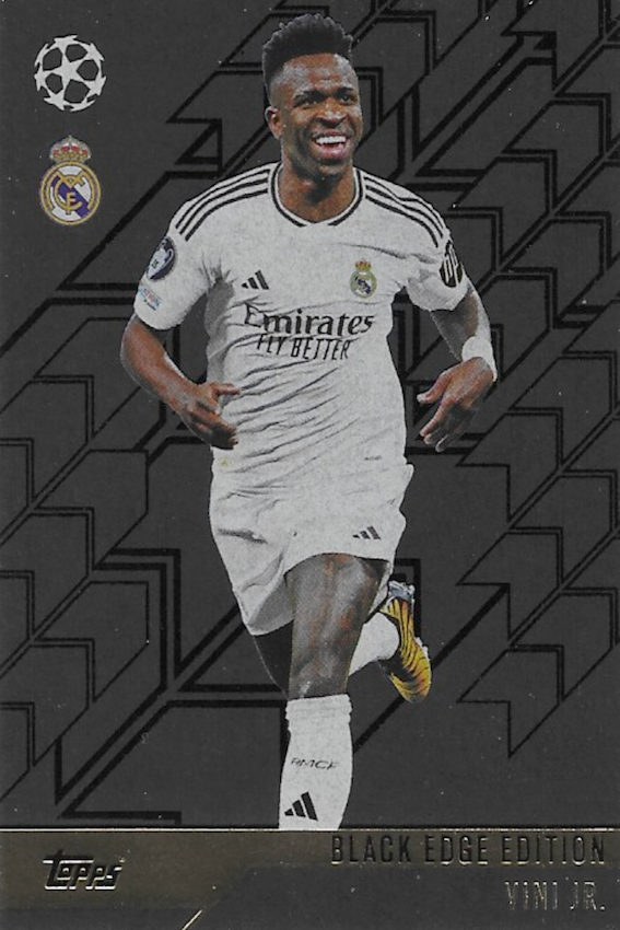 Vini JR Black Edge Edition Card Number BE 5 (Real Madrid) - Topps MATCH ATTAX 2024/2025