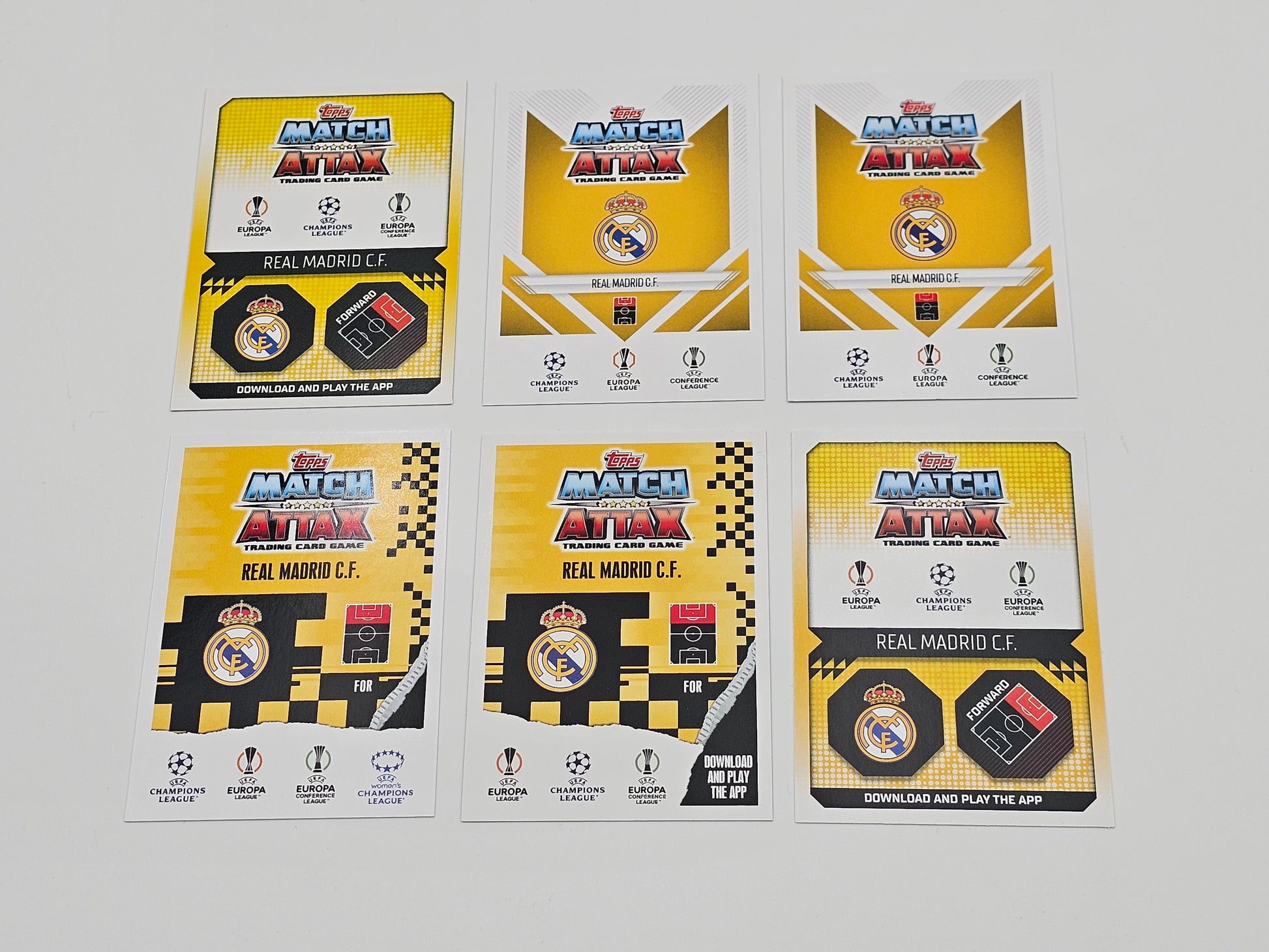 6 Vini Jr Topps Match Attax cards