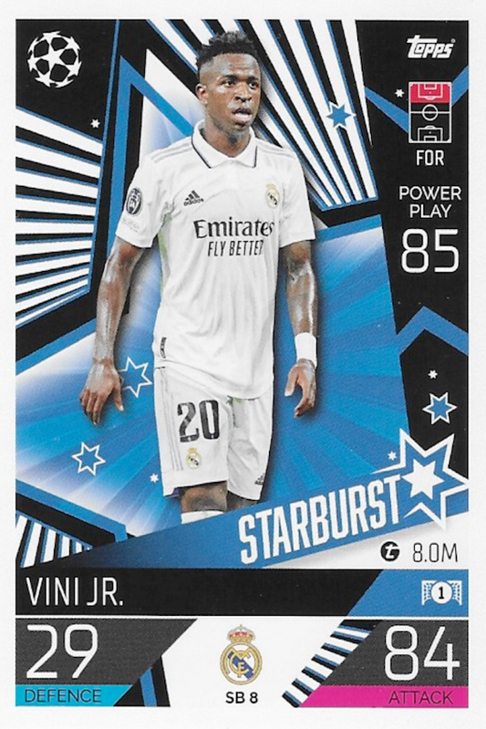 Vini Jr Base Card Number SB 8 - Topps Match Attax 2022-2023 Champions League