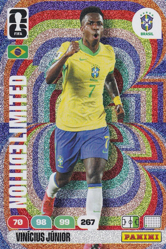 Vinícius Júnior Limited Edition Card - FIFA 2026 World Cup - Panini Adrenalyn XL - Brazil