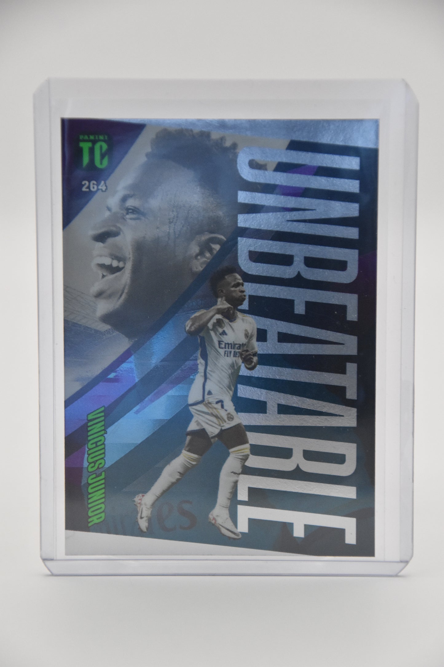 Vinicius Junior Panini FIFA Top Class 2024 Unbeatable Coloured Parallel 264 Card