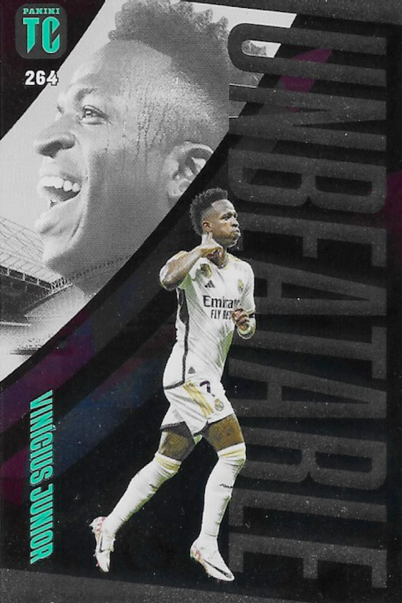 Vinicius Junior Panini FIFA Top Class 2024 Unbeatable Coloured Parallel 264 Card