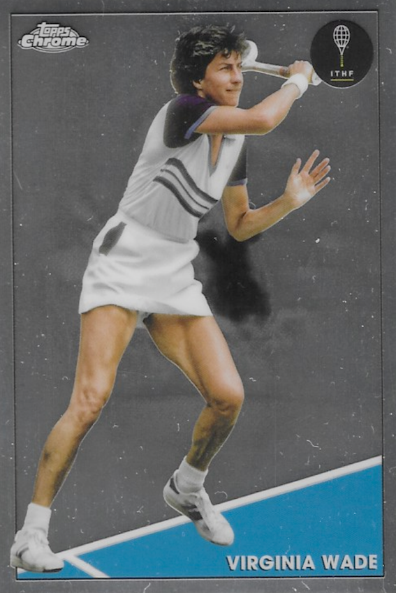 Virginia Wade Trading Card Number 97 - Topps Chrome Tennis 2021 (ITHF)