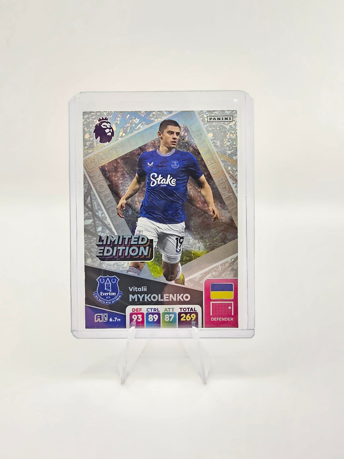 Vitaliy Mykolenko Limited Edition Card - Adrenalyn XL 2025 Premier League Panini