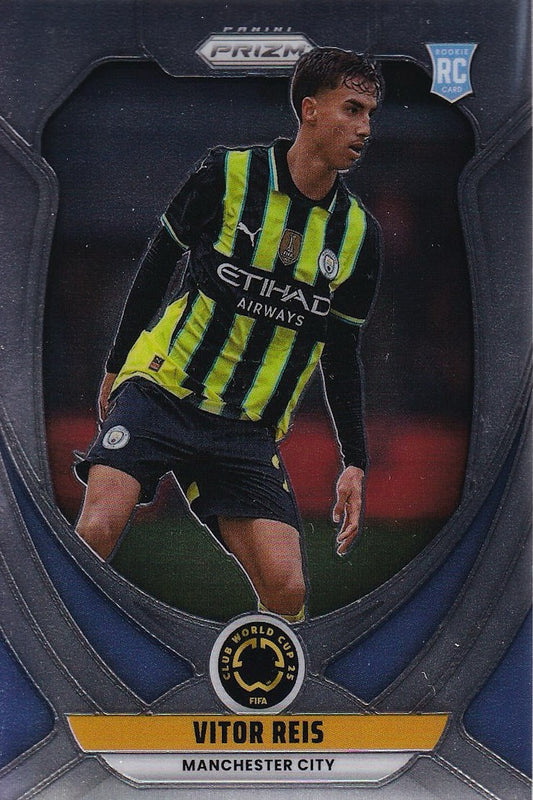 Vitor Reis 2025 Panini Prizm FIFA Club World Cup Base Rookie Card #156 Manchester City