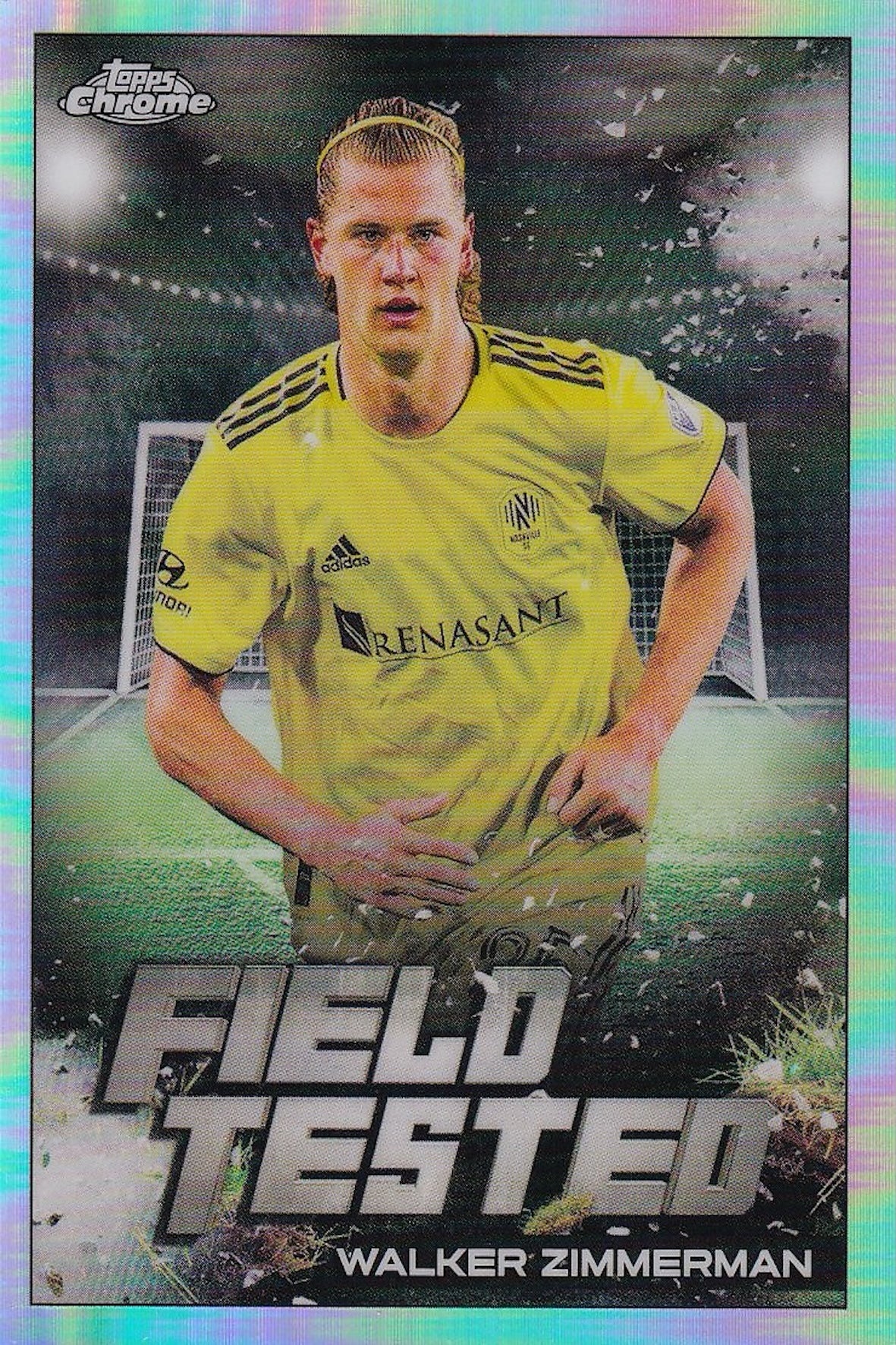 Walker Zimmerman Field Tested Card #FT-13 - Topps Chrome 2022 MLS - Nashville SC