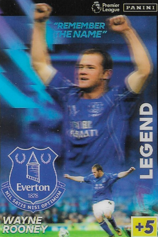 Wayne Rooney Legend 3d Card - Panini Adrenalyn XL 2021/22 Premier League NR Mint