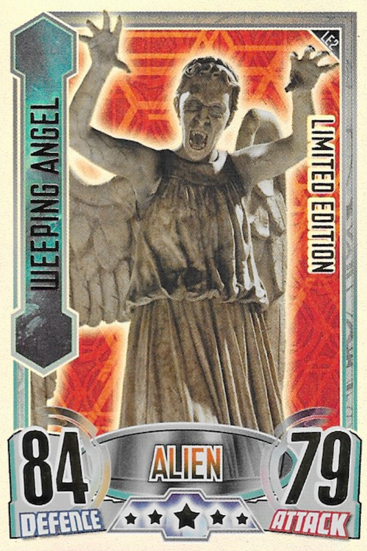 Weeping Angel Limited Edition LE2 Trading Card - Topps Doctor Who Alien Attax