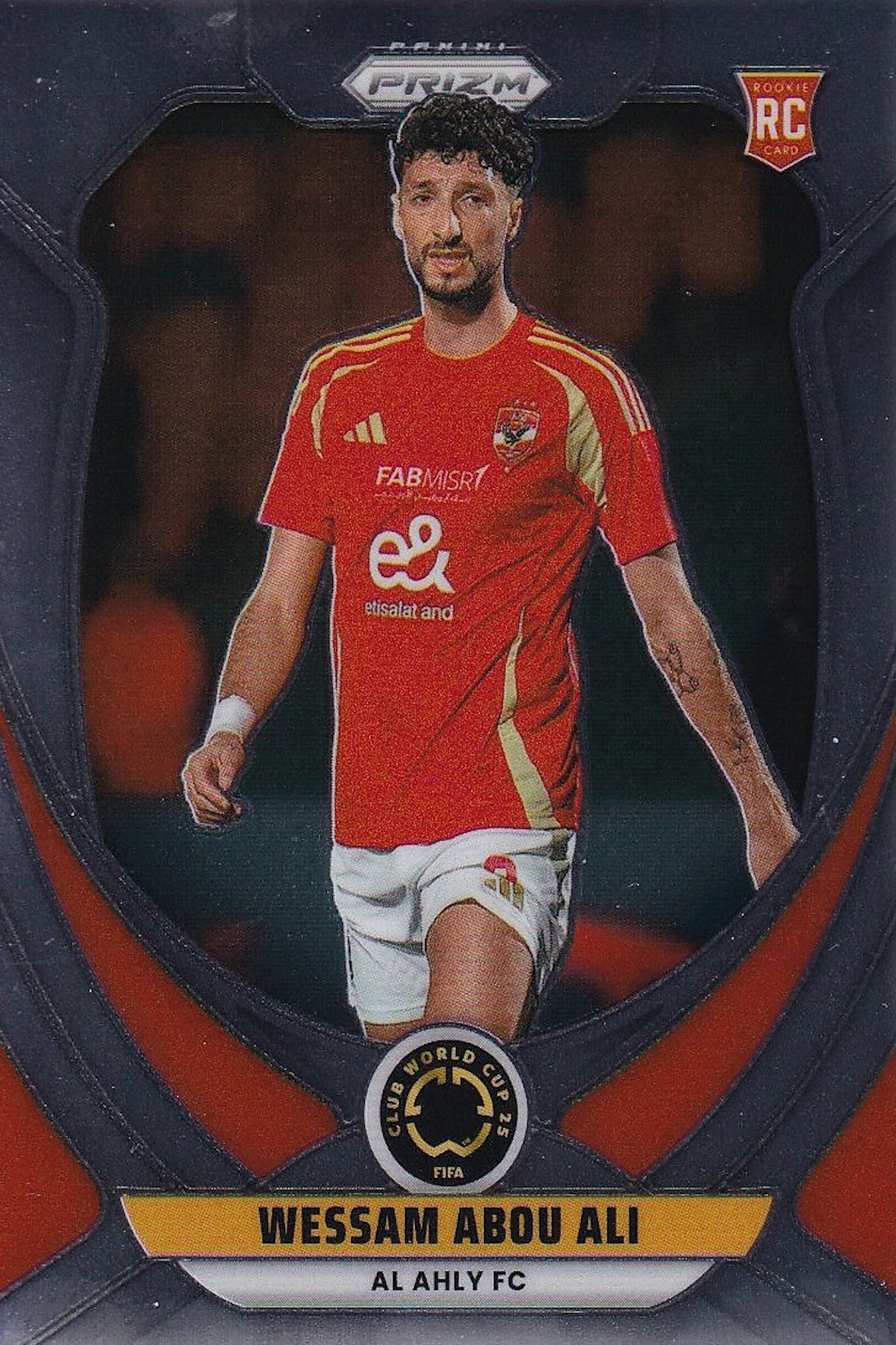 Wessam Abou Ali Rookie (RC) Base Card #6 - Panini Prizm FIFA Club World Cup 25 (2025) - Al Ahly FC