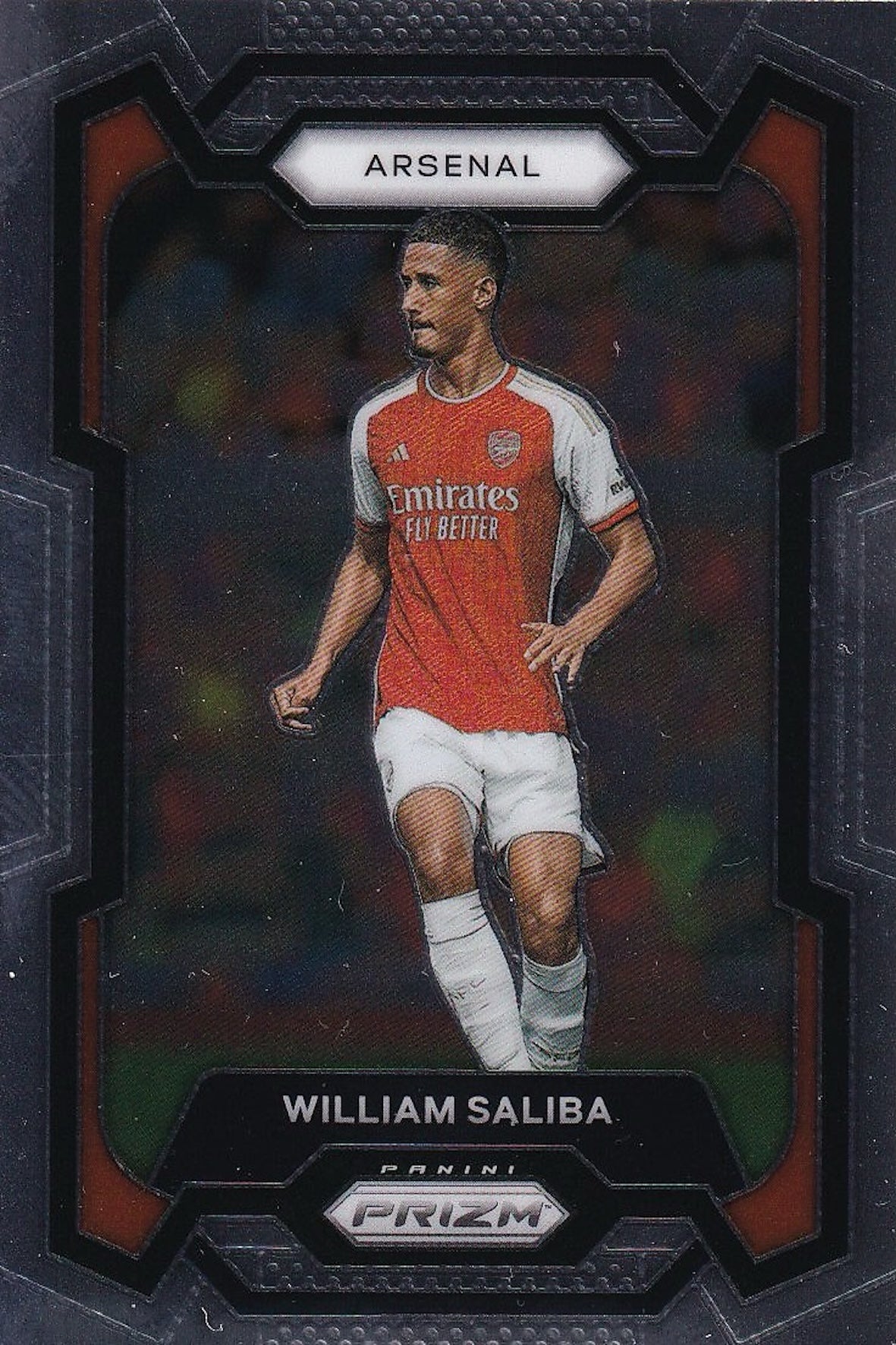 William Saliba Base Card #21 - Panini Prizm Premier League 23-24 (Arsenal)