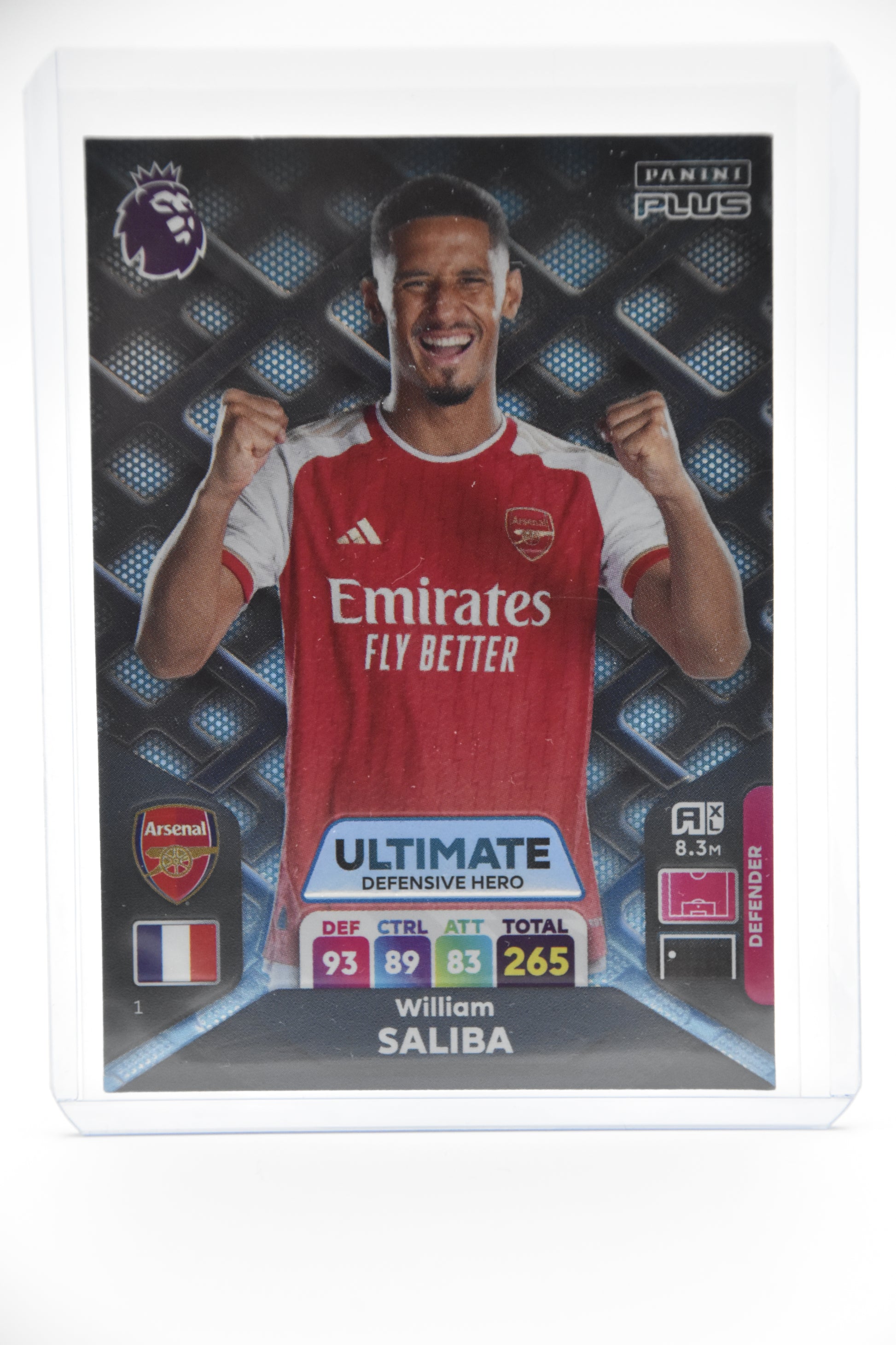 William Saliba Ultimate Card - Premier League Adrenalyn XL Plus 2024 