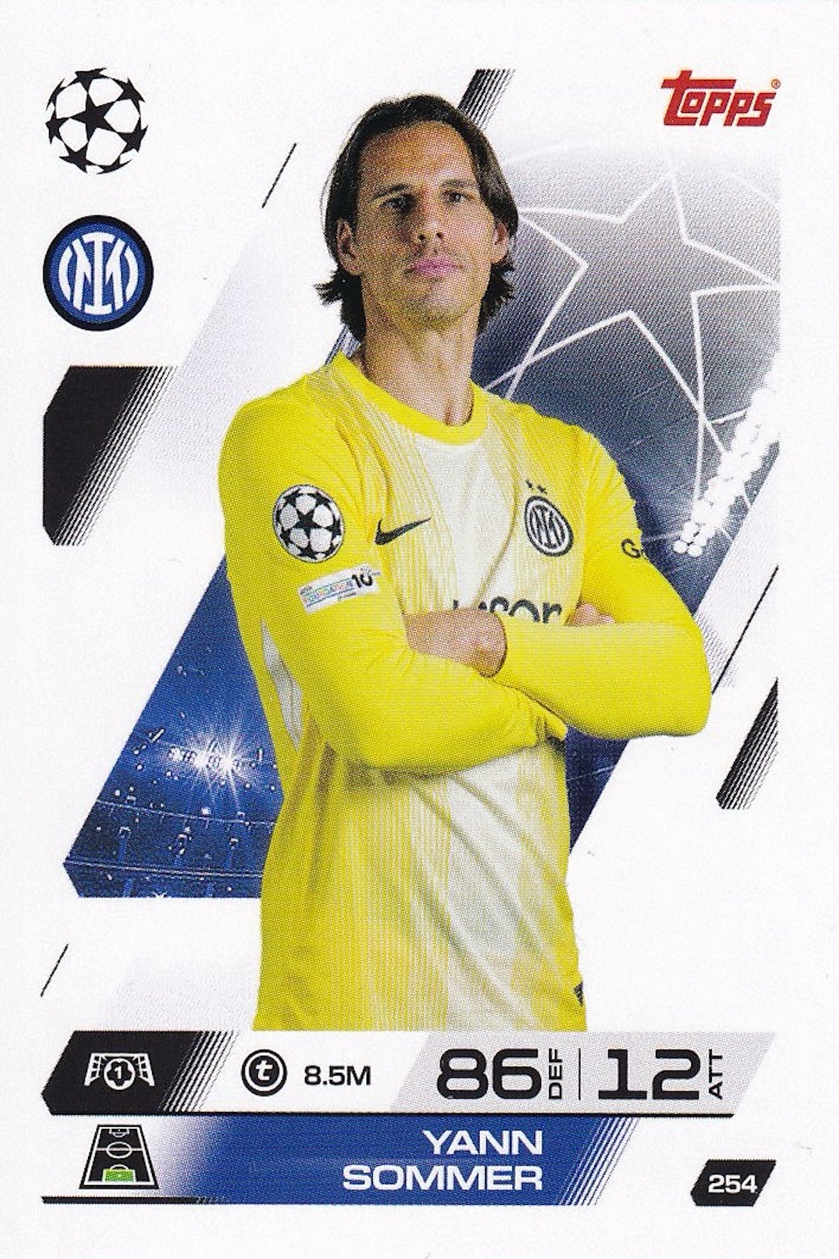 Yann Sommer Base Card #254 - Topps Match Attax 25/26 (2025/2026) Inter Milan