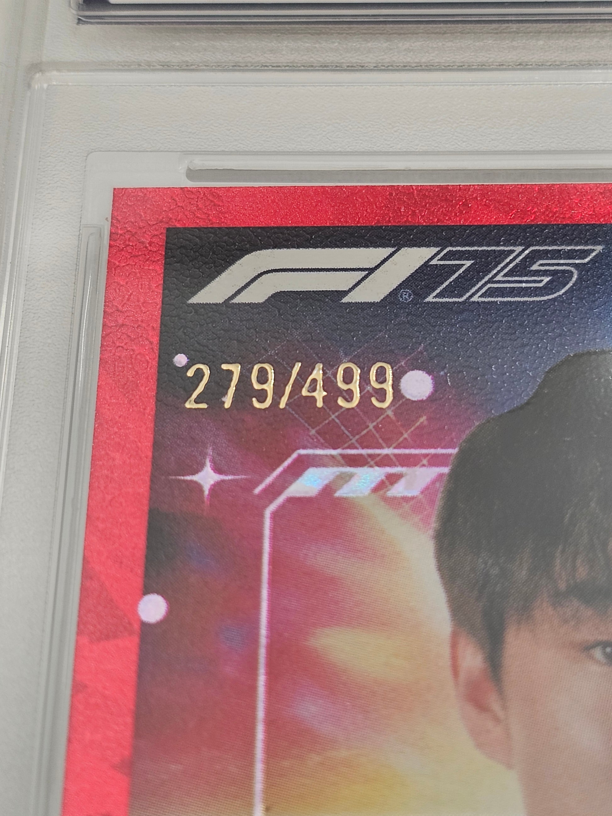 Yuki Tsunoda 2025 Topps Turbo Attax 279/499 Red Diamond MGC9 Graded Slab #339