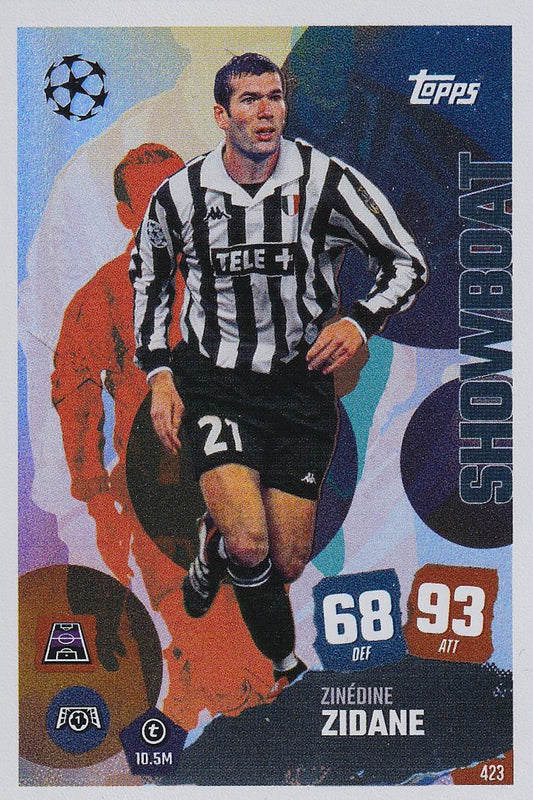 Zinedine Zidane Showboat Card #423 - Topps Match Attax 25/26 (2025/2026) - Juventus