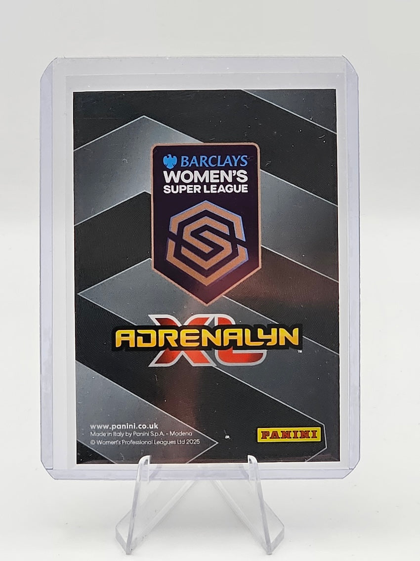 Lauren James Platinum Baller Numbered Card 23/50 - 2025 Women's Super League Adrenalyn XL By Panini - back in top loader