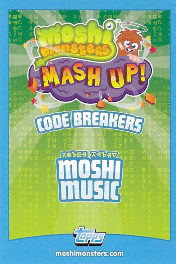 Bobbi Singsong LE3 Limited Edition Card - Topps Moshi Monsters Mash Up Code Breakers