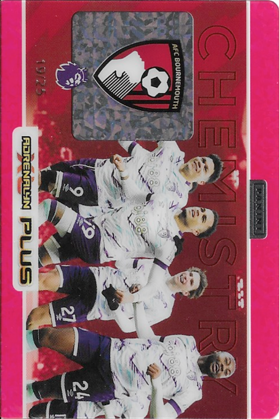 BOURNEMOUTH RED CHEMISTRY Parallel Card 19/25, Adrenalyn XL PLUS 2025 (MGC Graded 9)