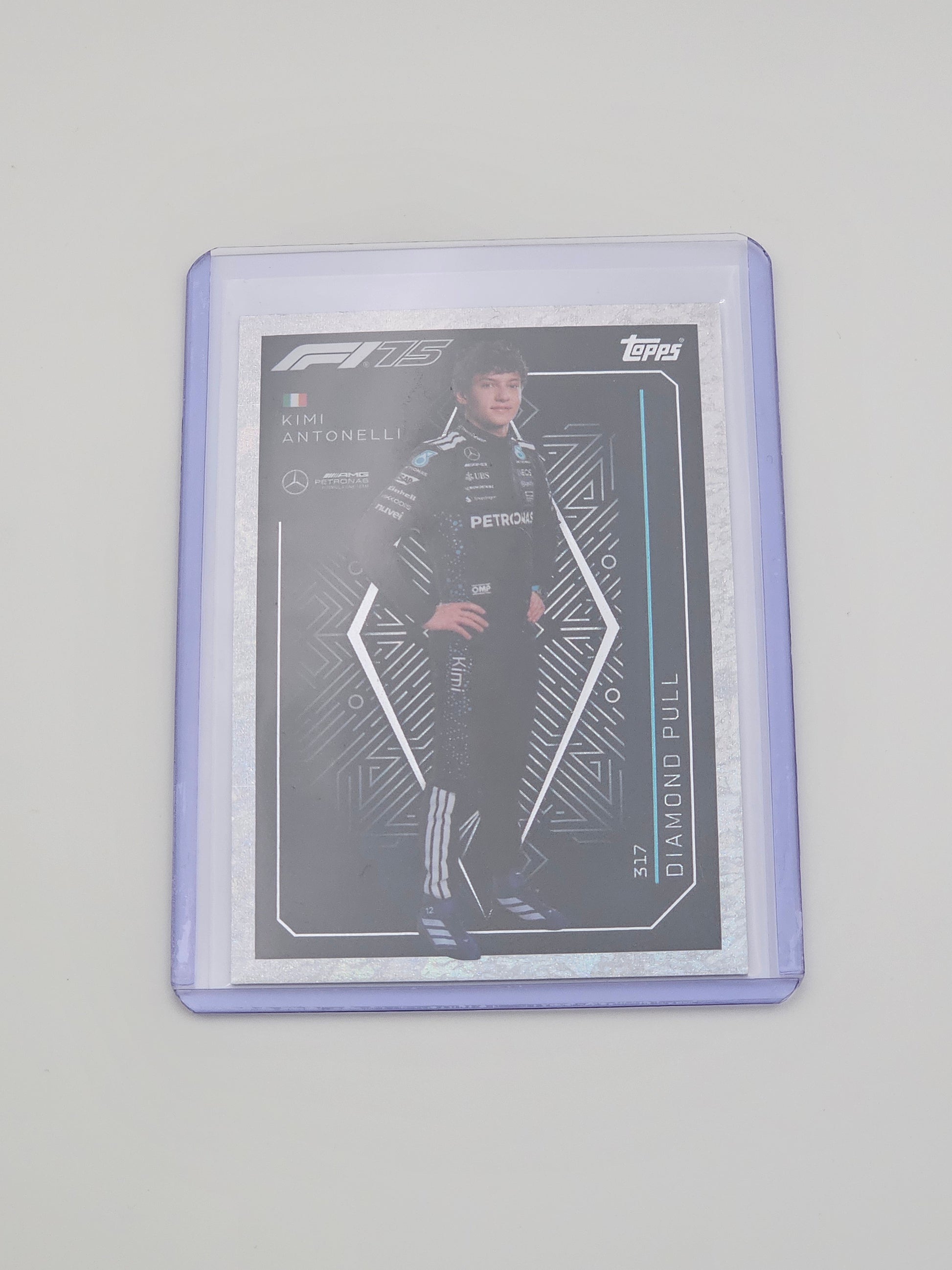 Kimi Antonelli Diamond Pull Card #317 - F1, Topps Turbo Attax 2025 FORMULA ONE